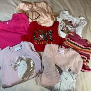 Adorable Kids Bundle - Shirts, Sweaters, Zip Hoodie -‎ Size 4